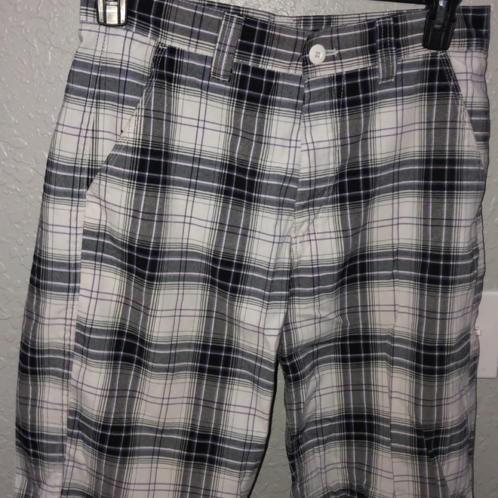 Men Plaid Shorts Size 32 Large Great Condition